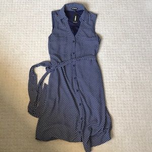 Express polka dot dress